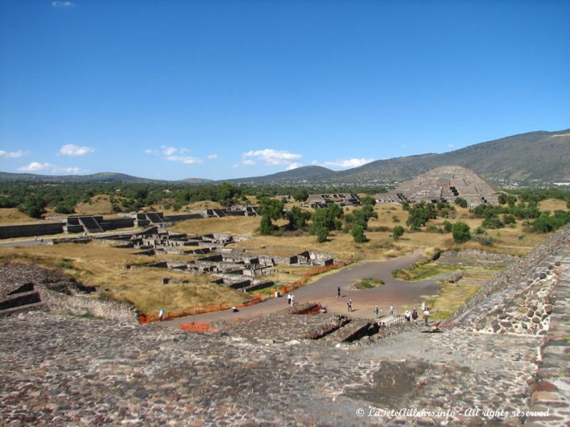 ... mais la vue sur Teotihuacán vaut vraiment le coup de souffrir un peu !