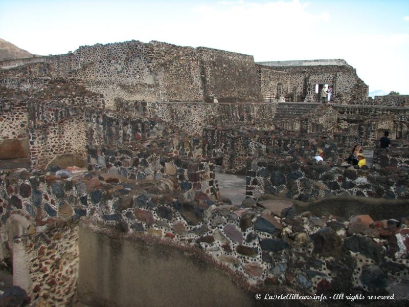 Une grande partie du palais des Jaguars est en ruine