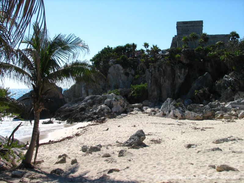 Tulum est le seul site maya qui domine la mer