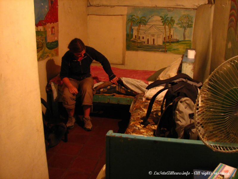 Notre chambre à Managua, la première au Nicaragua