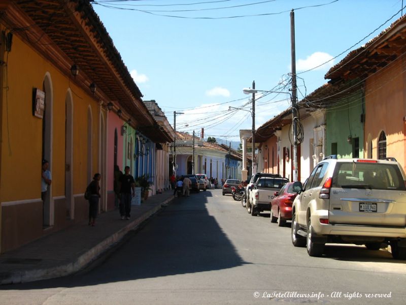 Ici encore, les rues sont très colorées