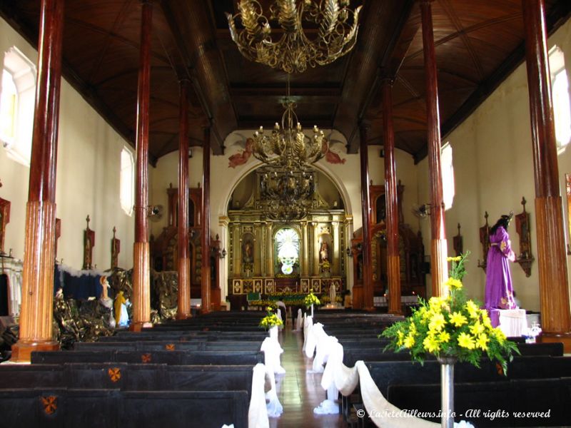 L'intérieur de la Merced, l'un des meilleurs exemples d'ornementation religieuse du XVIIIe siècle à León