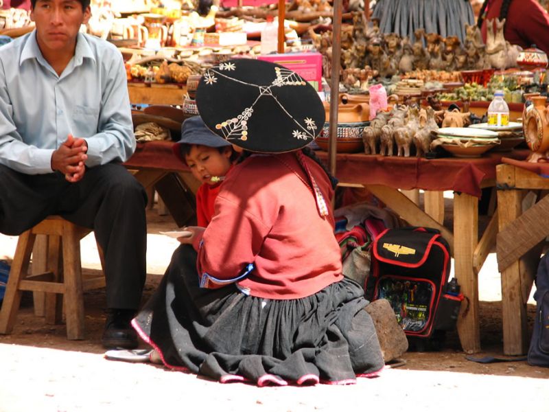 Chapeau typique du village de Raqchi