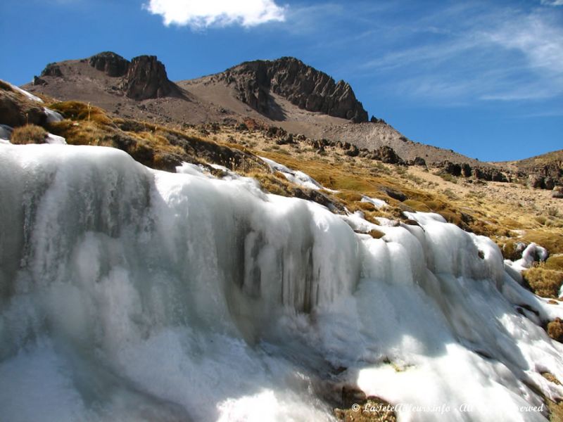 Glacier d'altitude dans la vallée de Colca