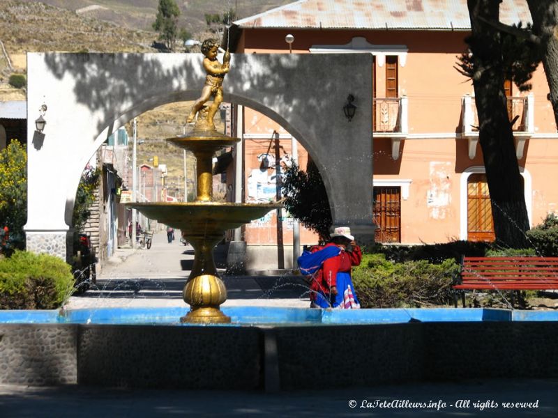 La place centrale de Chivay