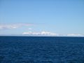La Bolivie en arrière fond du lac Titicaca