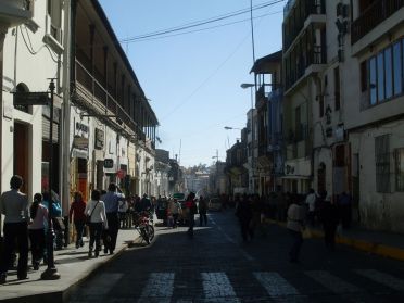 Rue du centre-ville d'Arequipa
