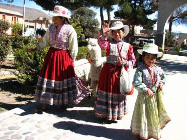 Petites P&eacute;ruviennes de la vall&eacute;e de Colca