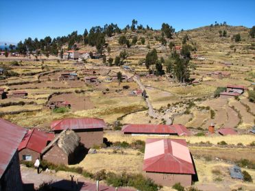 L'île de Taquile, à presque 4000m d'altitude