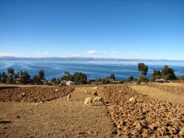 L'île d'Amantani, sur le lac Titicaca