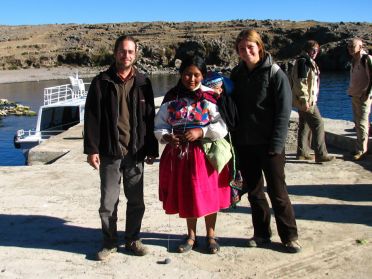 T&eacute;odora et le petit Frank, &icirc;le d'Amantani