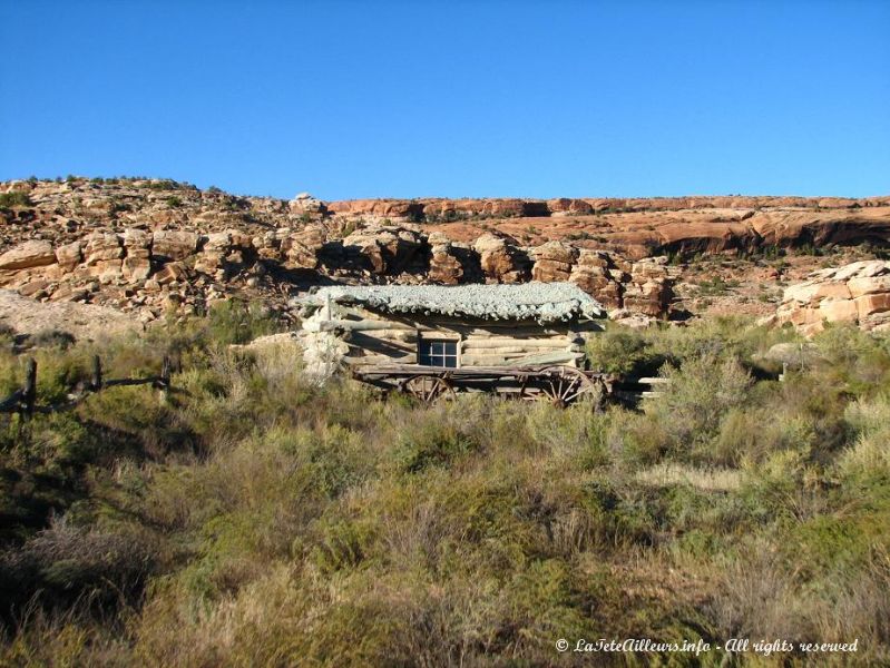 Le Wolfe Ranch, point de depart du chemin vers la Delicate Arch