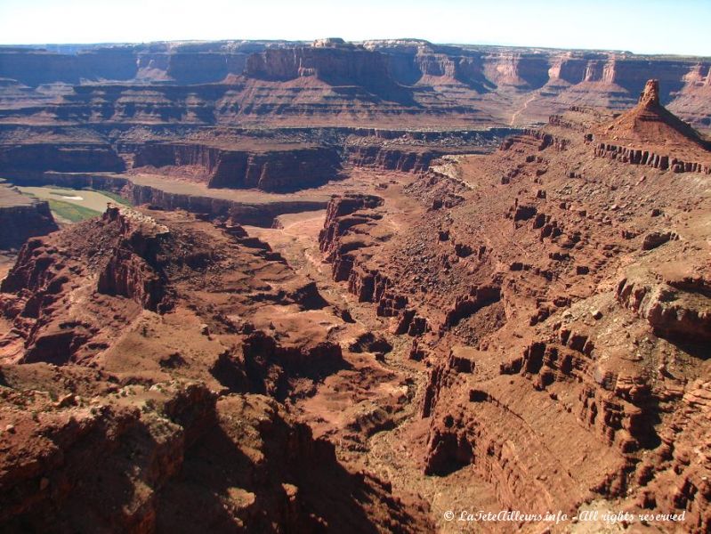 Superbe vue sur le Shafer Canyon depuis le Dead Horse Point