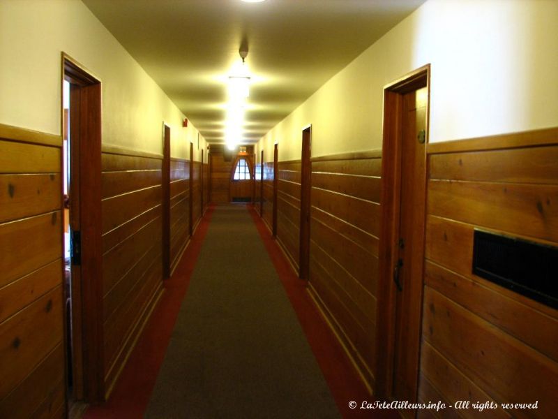 L'un des fameux couloirs de l'hotel