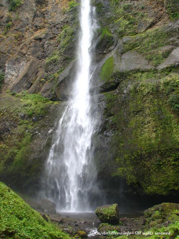 Les chutes Multnomah, vues du petit pont