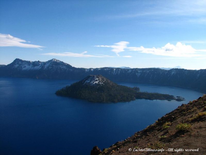 La Wizard Island du Crater Lake