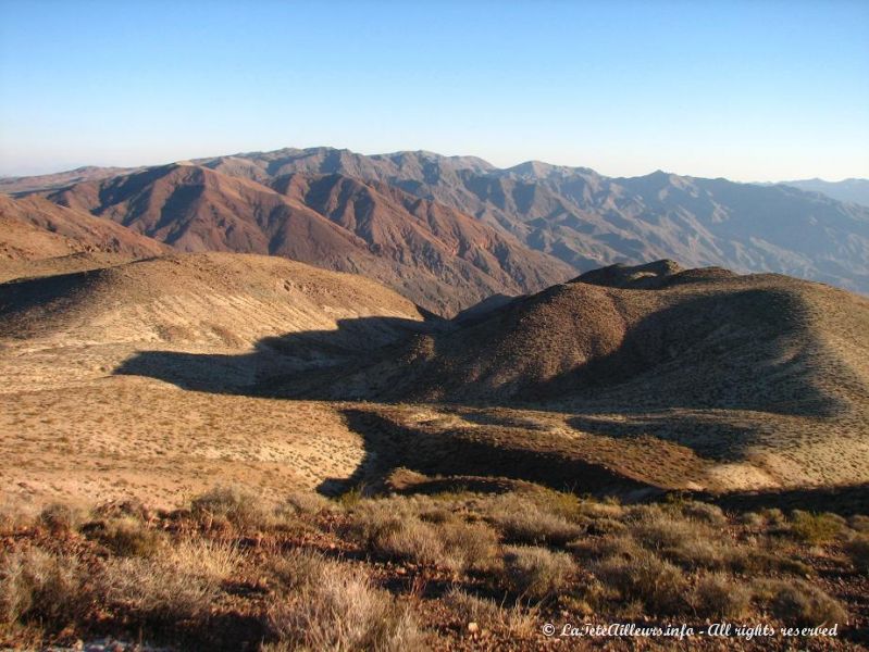 Vue sur la Death Valley depuis Dante's View, a 1700 m d'altitude