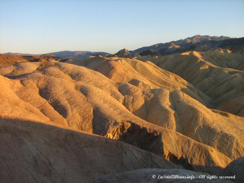 Coucher de soleil a Zabriskie Point