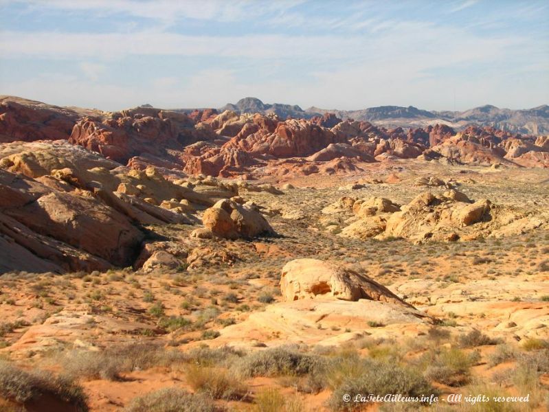 La tres coloree Valley of Fire