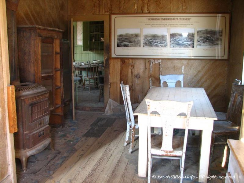 L'interieur de certaines maisons est reste intact