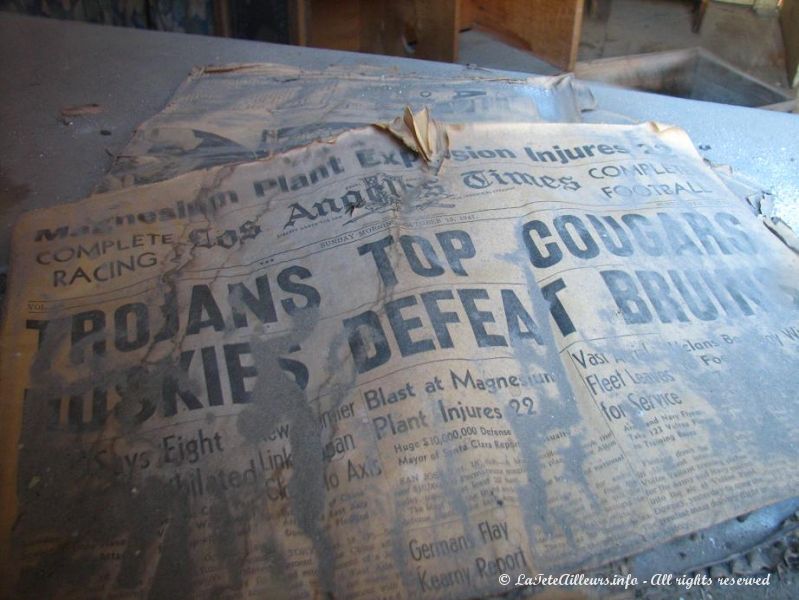 Un vieux et poussiereux journal datant de 1941 !