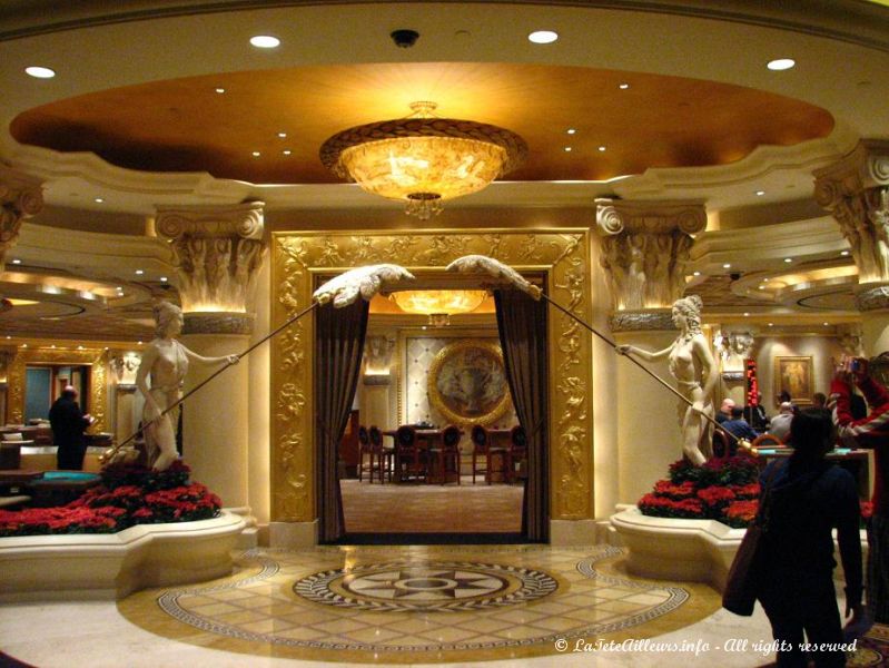 L'interieur du Caesars Palace est somptueux !