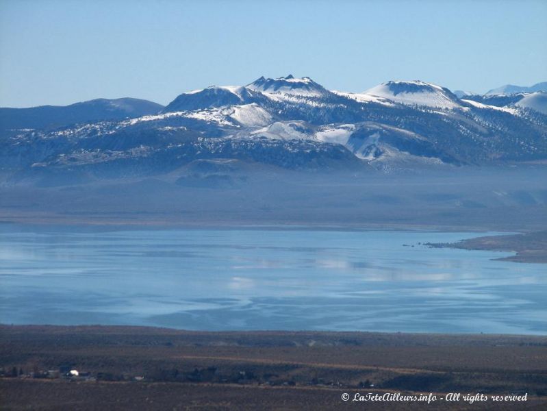 Le Mono Lake vu de haut