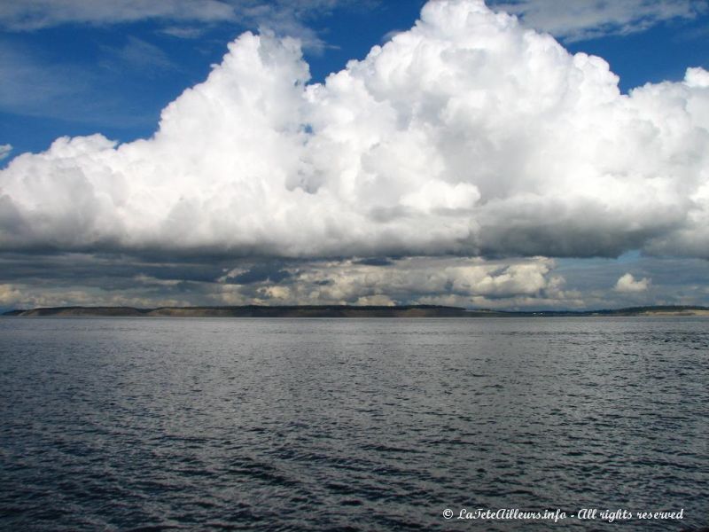 Vue sur l'ocean depuis le Fort Worden