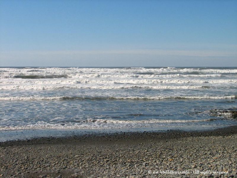 Vue sur l'ocean Pacifique depuis Ruby Beach