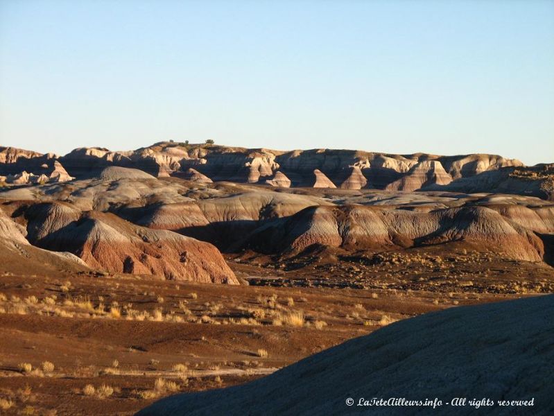 Les Tepees au coucher du soleil