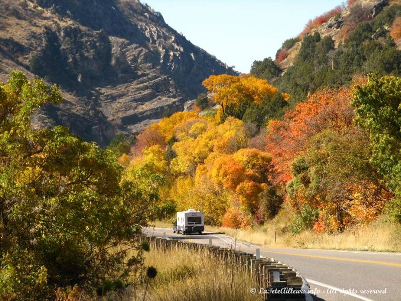 Couleurs automnales dans le Logan Canyon