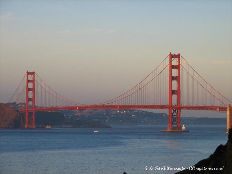 Le Golden Gate Bridge, celebre pont de San Francisco