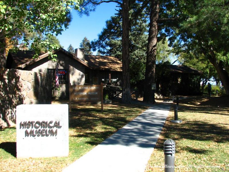 Le musee historique de Los Alamos, retracant l'histoire de la bombe atomique inventee ici