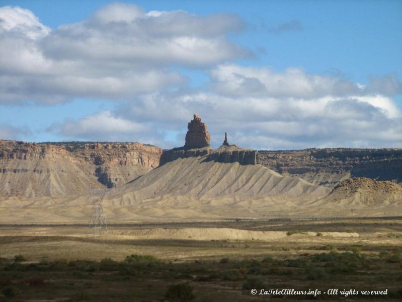 Une bien curieuse montagne dans la reserve des indiens Ute