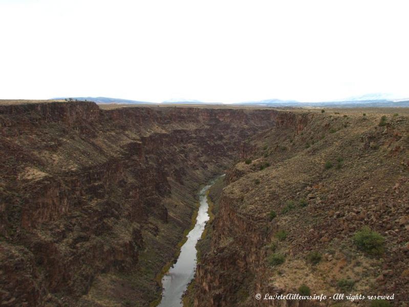 Le celebre Rio Grande a creuse d'impressionnantes gorges