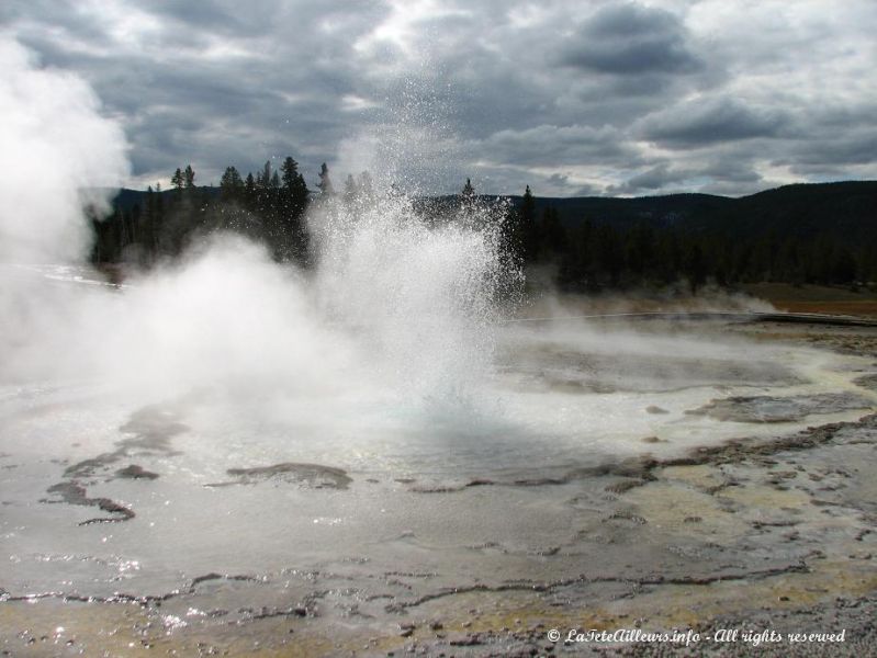 Sawmill Geyser, a l'Upper Geyser Basin