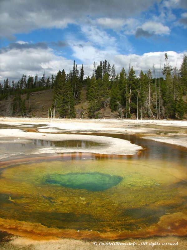 La superbe Chromatic Pool, a l'Upper Geyser Basin