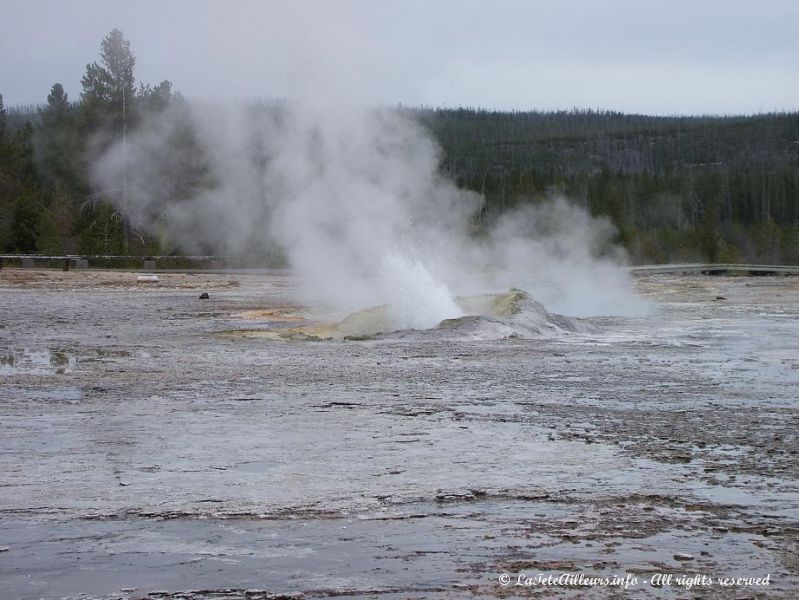 Comet Geyser, au site d'Upper Geyser