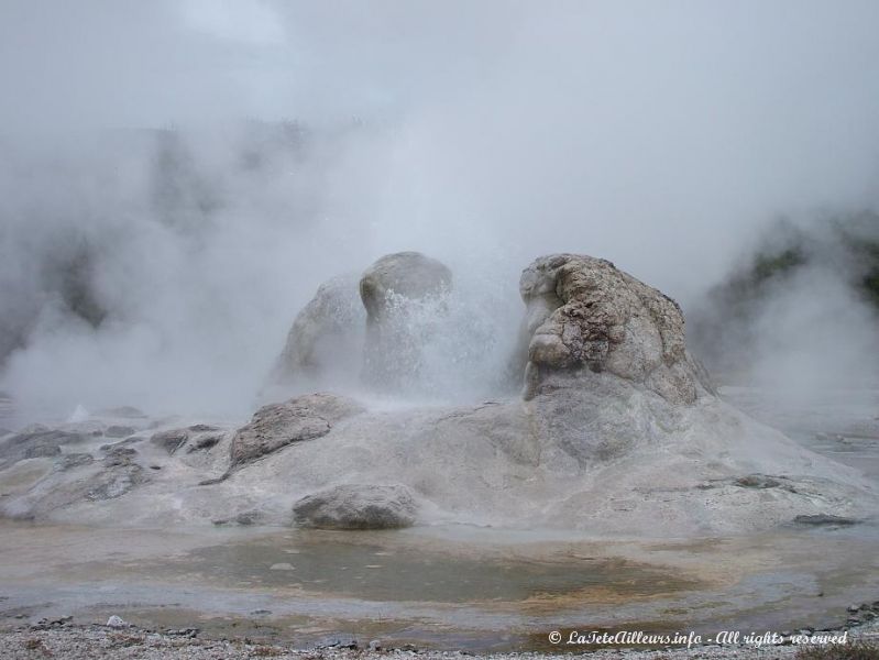 Grotto geyser, au site d'Upper Geyser