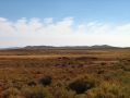 Le Meteor Crater vu de loin