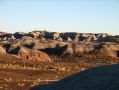 Les Tepees au coucher du soleil