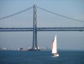 Le pont Bay Bridge traverse toute la baie de San Francisco