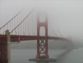 On ne pouvait decement pas quitter San Francisco sans retourner au Golden Gate Bridge, meme sous la brume