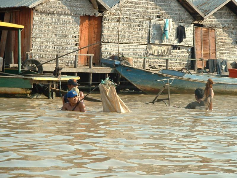 Ici, on pêche à pied juste devant chez soi