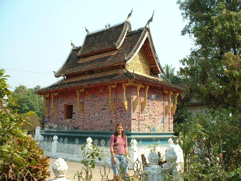 L'arrière de la chapelle du Bouddha couché