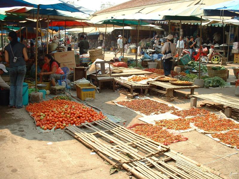 Les produits sont vendus à même le sol