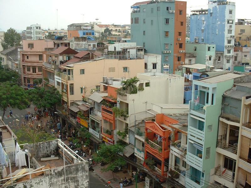 Le quartier routard vu de notre fenêtre