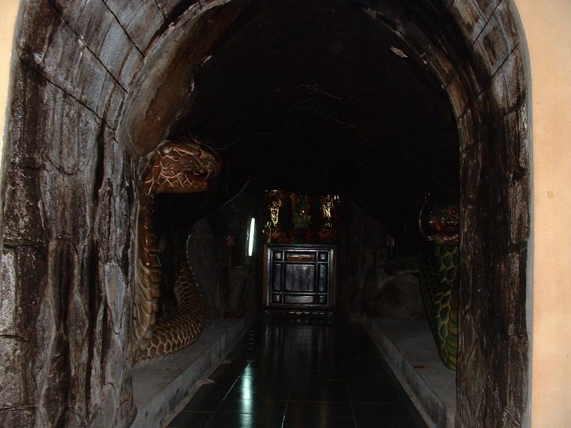 Deux cobras gardent l'entrée de la caverne