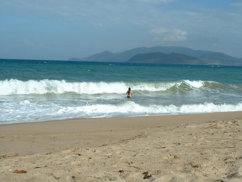 Première baignade en mer de Chine