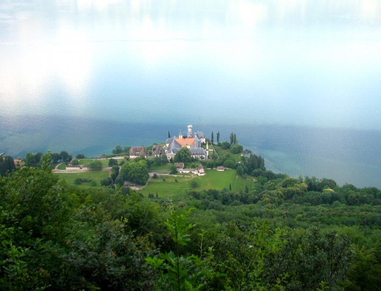 L'abbaye vue de haut